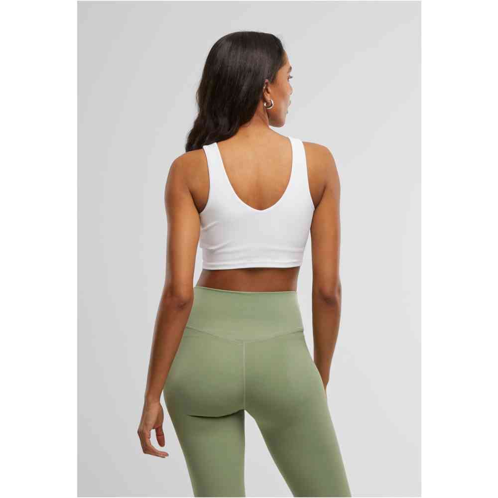 Urban Classics - Low back Sport-BH - Weiß